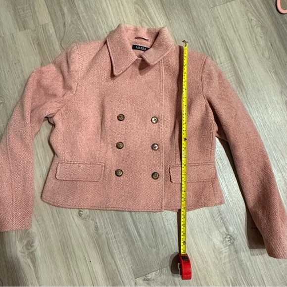 Lauren Ralph Lauren Women Rose Blush Double-Breasted Coat Size 16 NWT - Picture 9 of 14